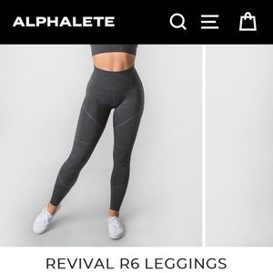 Alphalete Revival Leggings - Charcoal